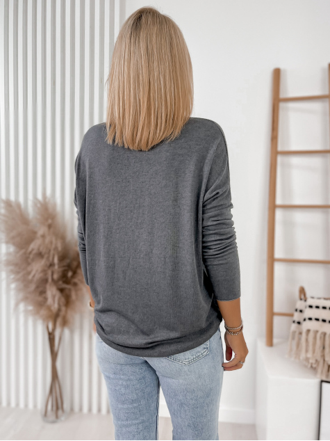BLUZA ELBA GRI INCHIS