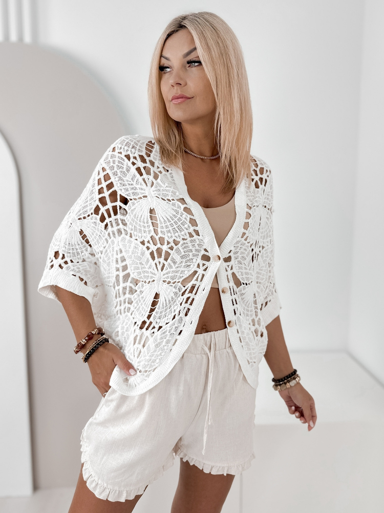 CARDIGAN COROT BLANC