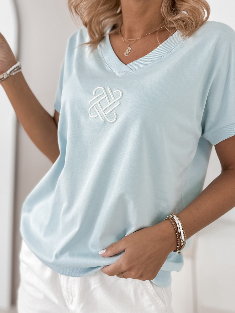 BLOUSE CALDER BLEU