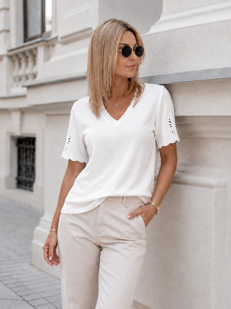 BLUZA THERON ECRU