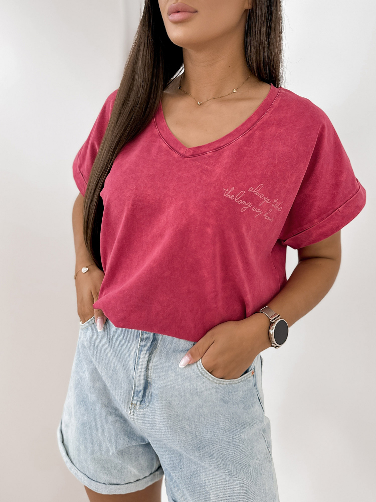 BLOUSE DERAN FRAMBOISE