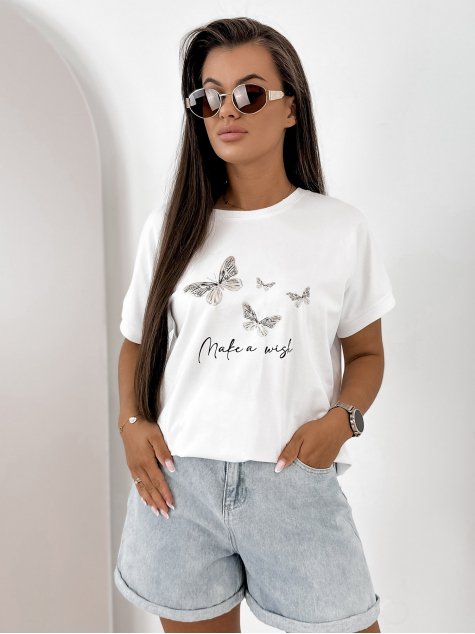 BLOUSE SETINE BLANC