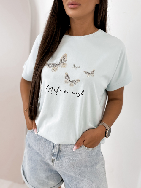 BLOUSE SETINE BLEUE