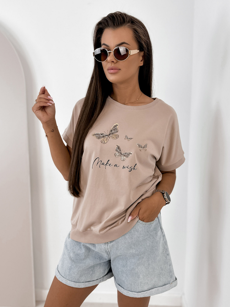 BLUSE SETINE BEIGE