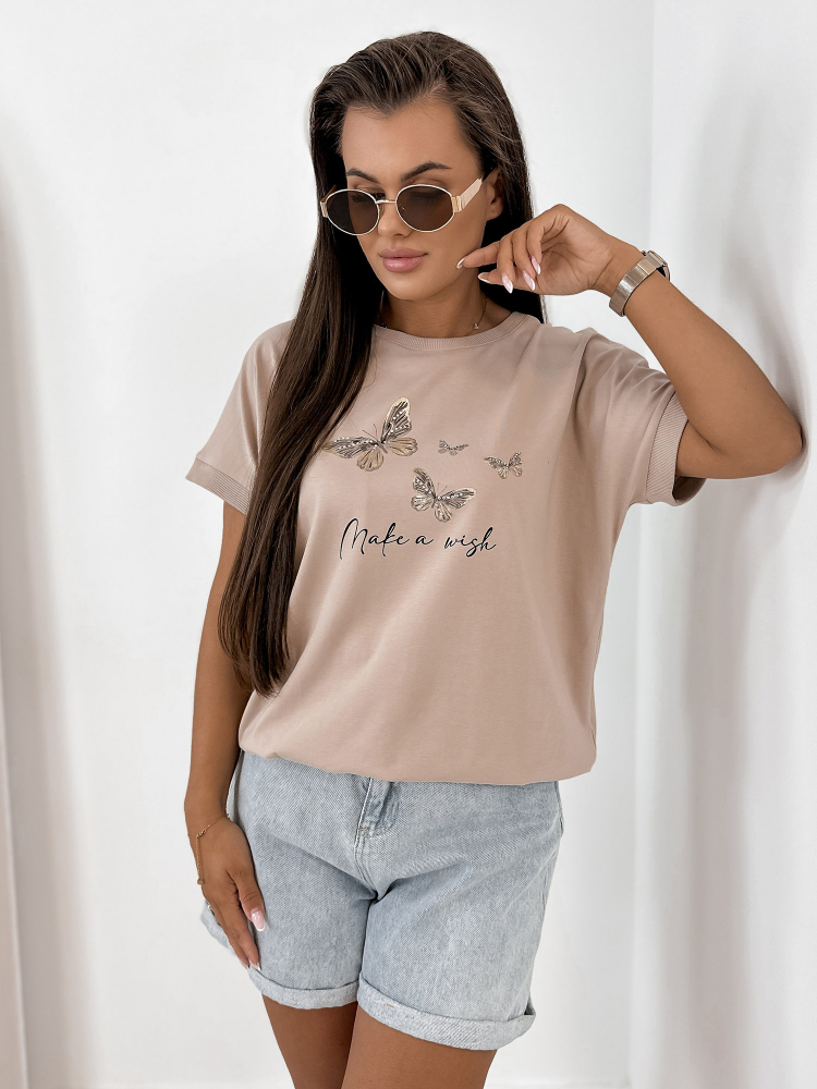 BLOUSE SETINE BEIGE