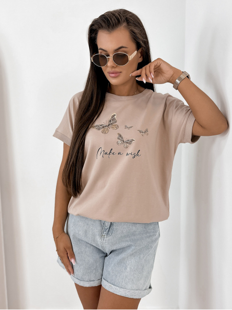 BLUSE SETINE BEIGE