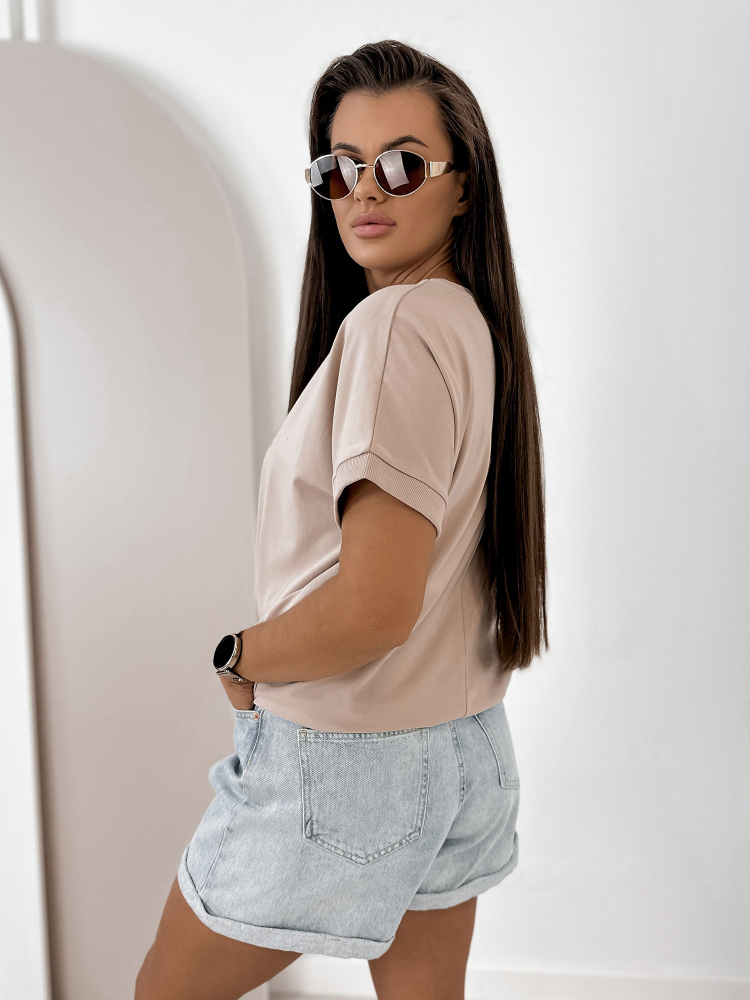 BLUSE SETINE BEIGE