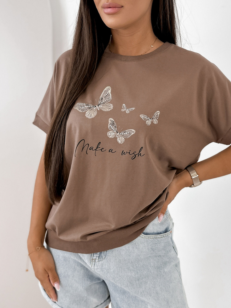 BLUSE SETINE BRAUNE