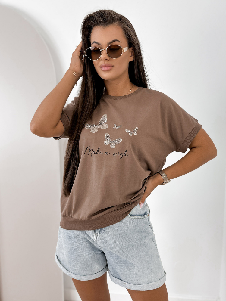 BLUSE SETINE BRAUNE