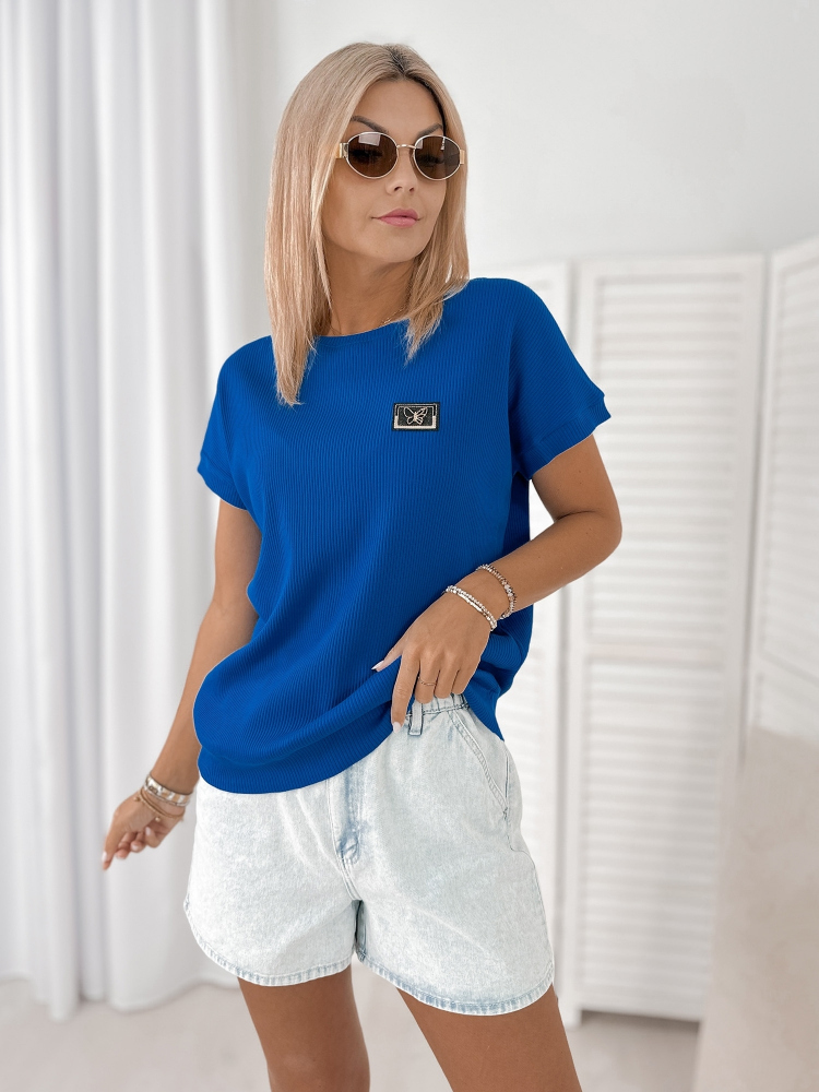 BLUSE NOLDE KORNBLUMENBLAU
