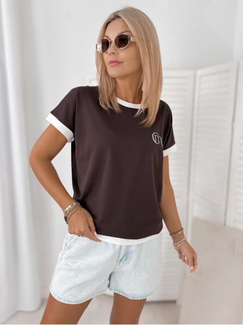 BLOUSE HADI DARK BROWN