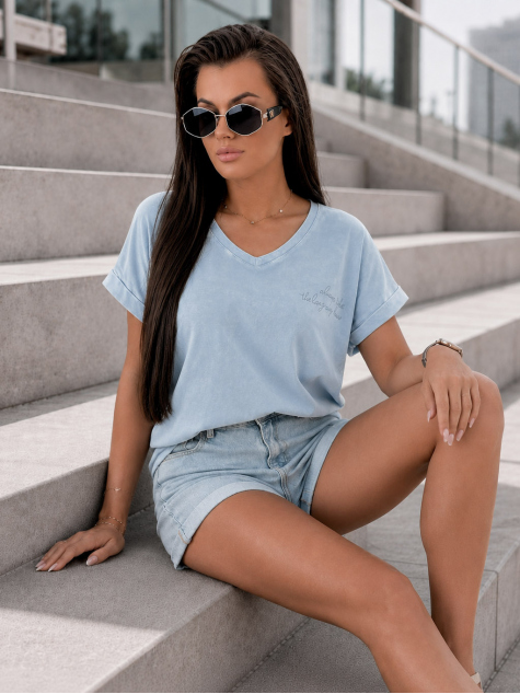 BLOUSE BLUE DERAN