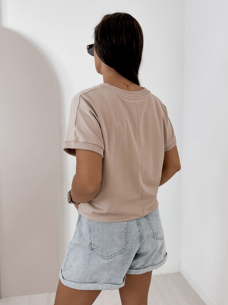 BLOUSE WITERS DARK BEIGE
