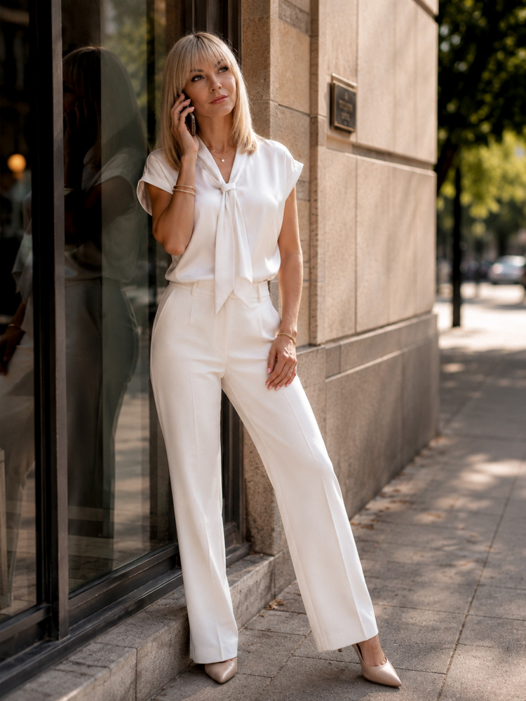 БЛУЗКА ROXANA ЕКРЮ