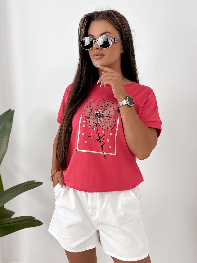 BLUSE SEGANTI HIMBEERROTE