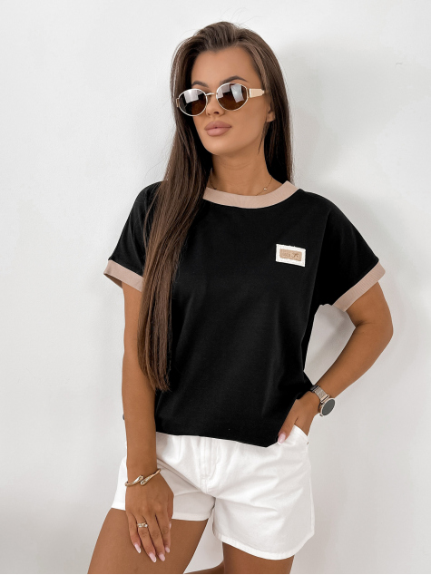 BLOUSE ENSOR BLACK