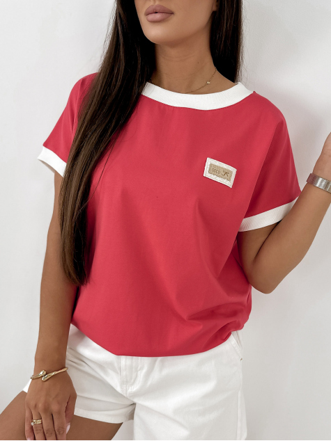 BLOUSE ENSOR FRAMBOISE
