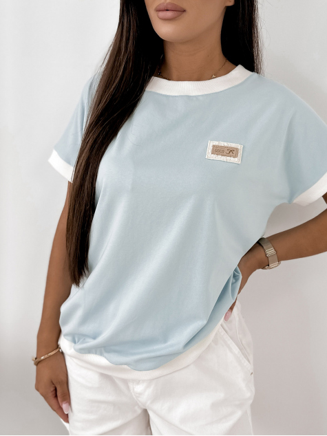 BLUSE ENSOR BLAU