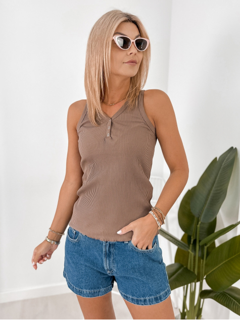 BLOUSE ESTRINA BROWN