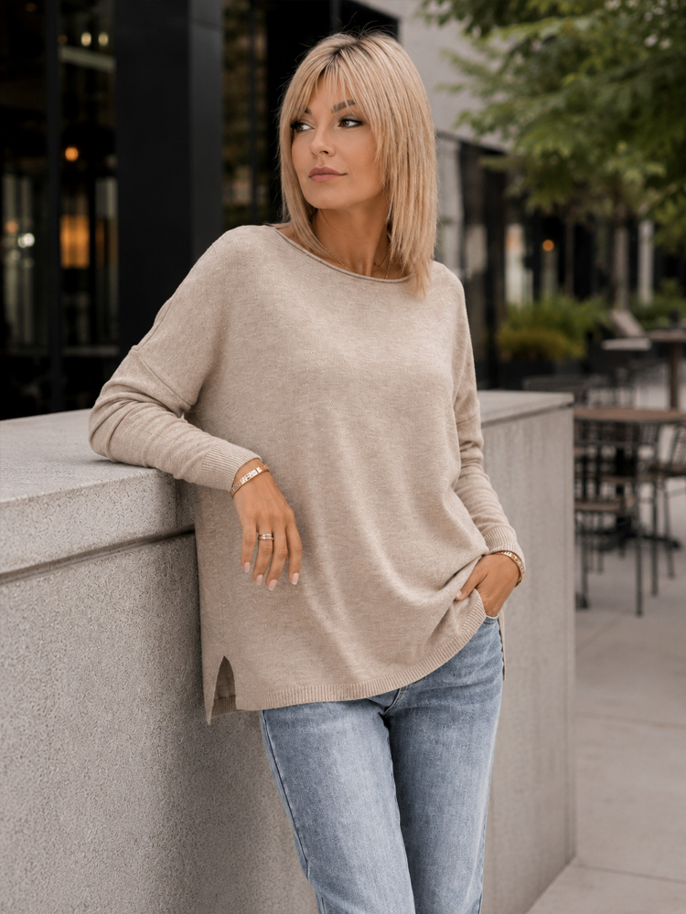 SWEATER TROMSO BEIGE FONCÉ