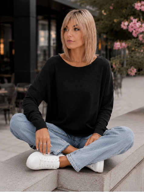 PULOVER TROMSO NEGRU