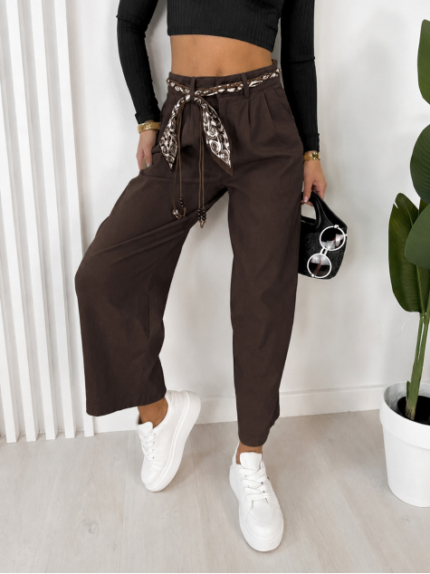 PANTS DELANEY DARK BROWN