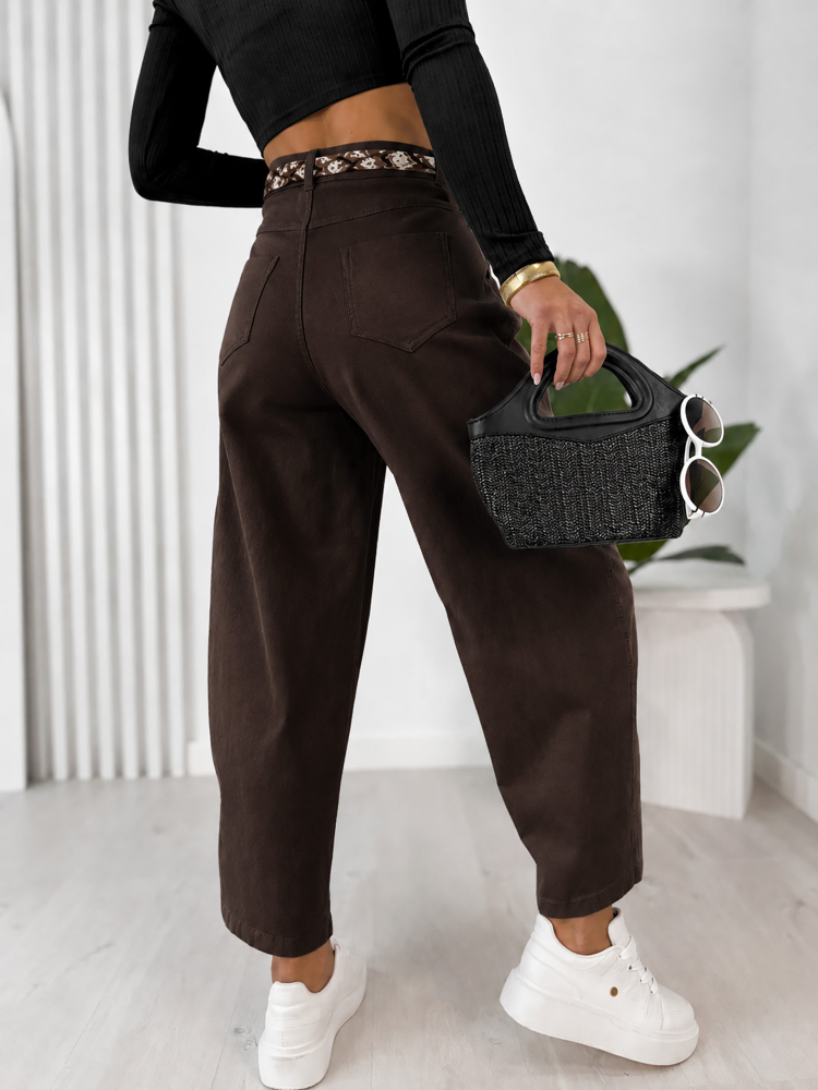 PANTALON DELANEY MARRON FONCÉ
