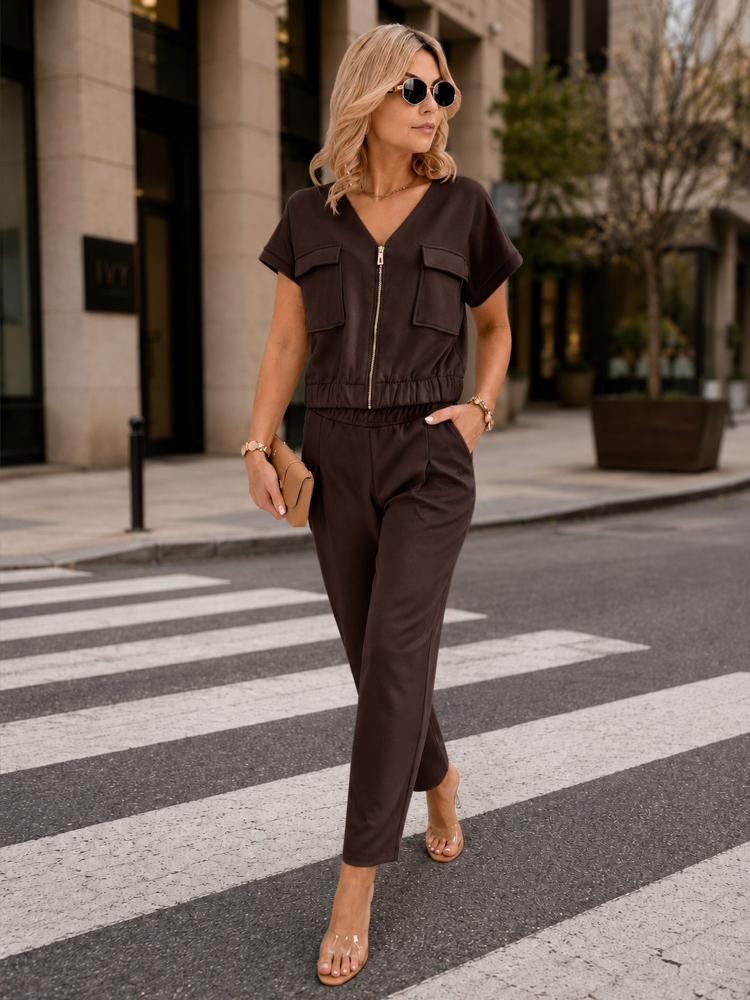 ENSEMBLE EMMA BRUN FONCÉ