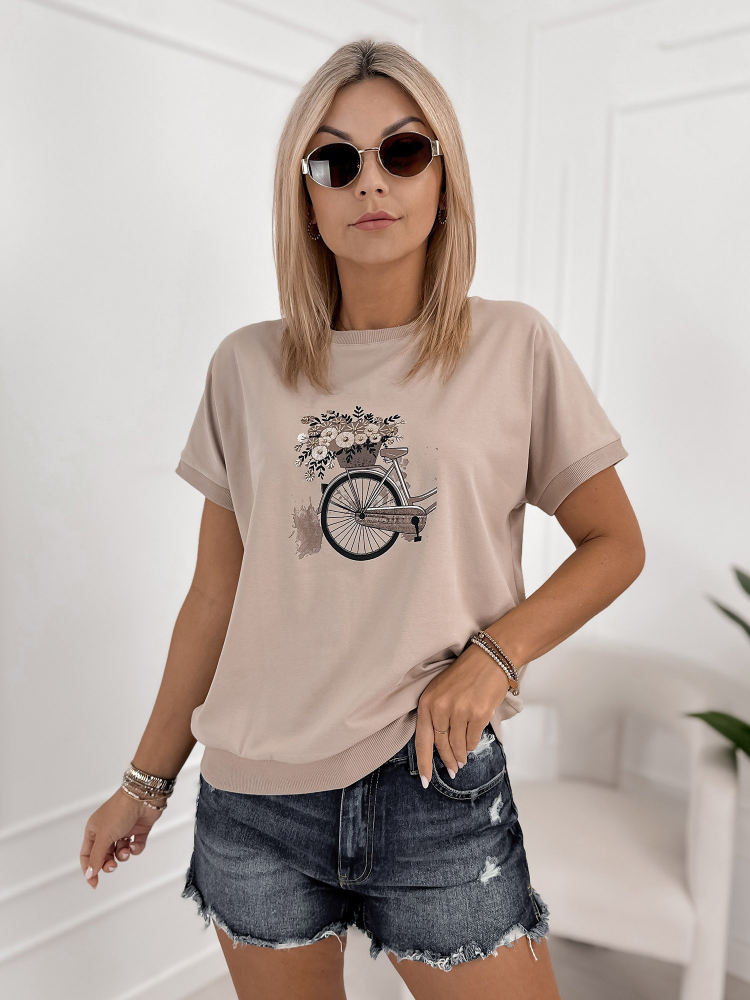 BLUSE VUELTA BEIGE