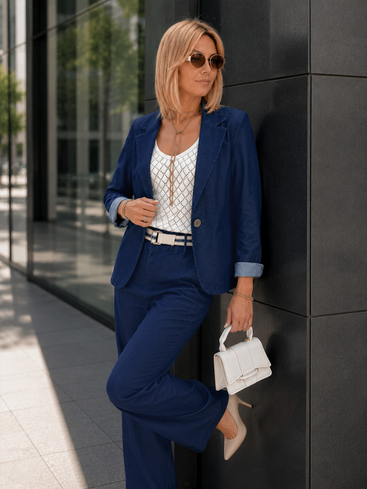 BLAZER JAMINNA BLEU FONCÉ