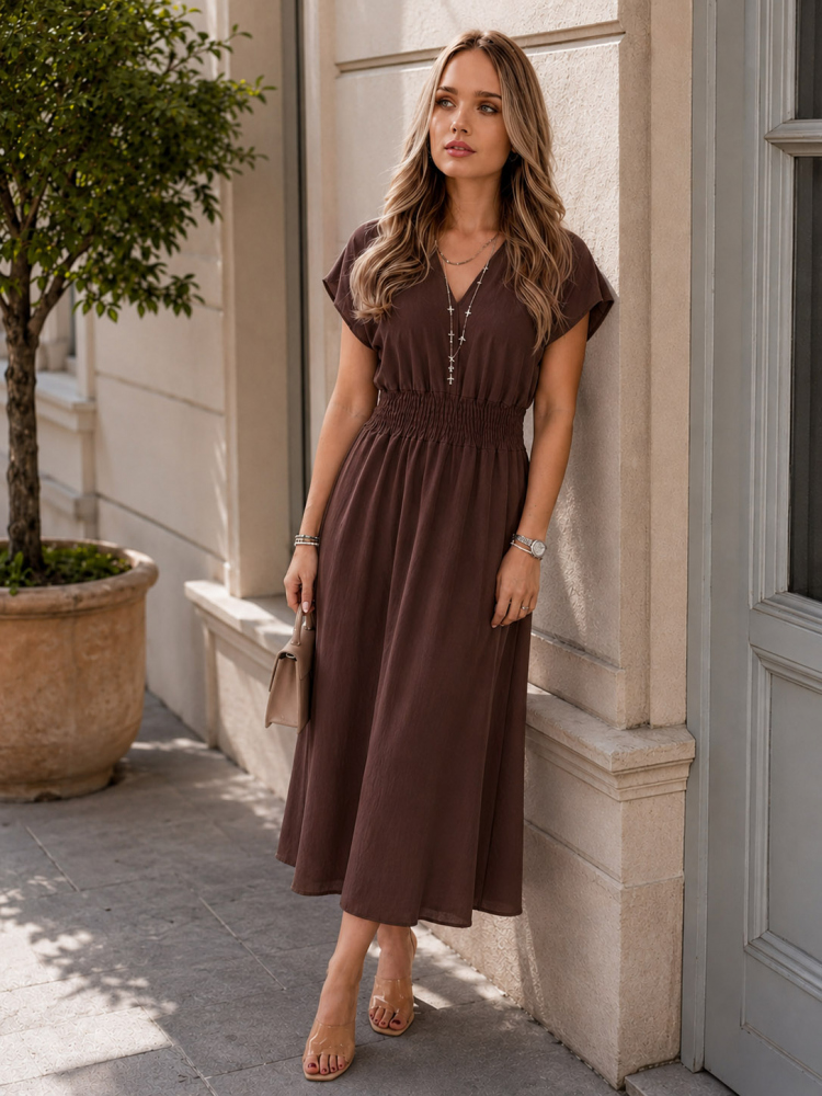 DRESS ATMORE BROWN