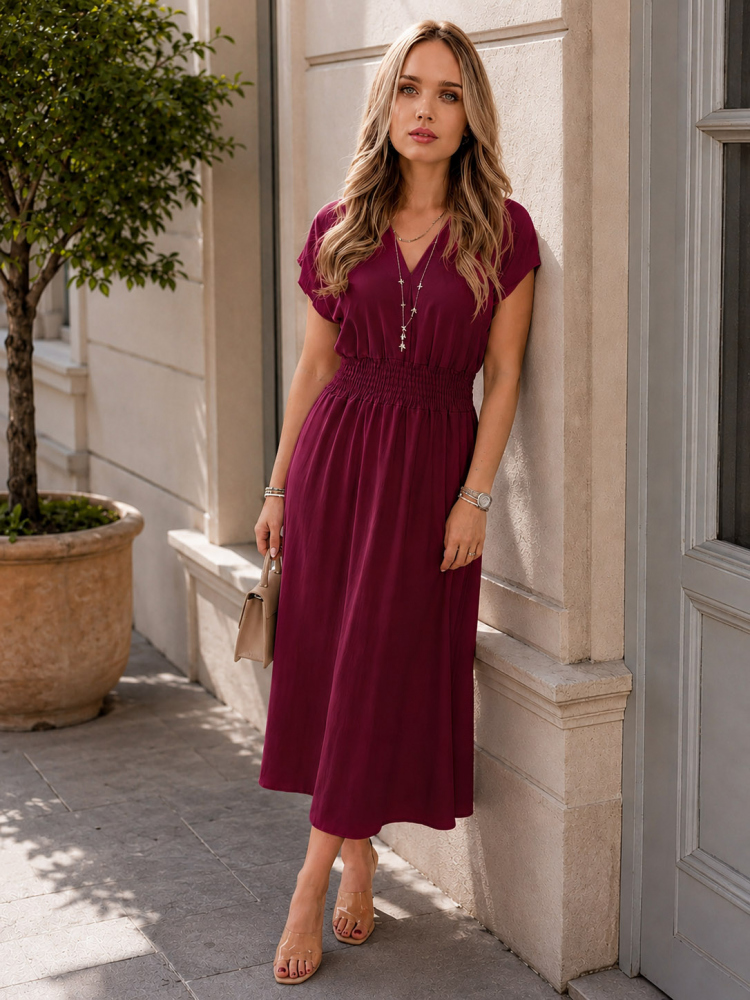 ROBE ATMORE BORDEAUX