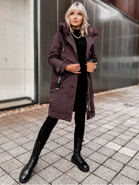 VESTE ADRANNA À LA PRUNE