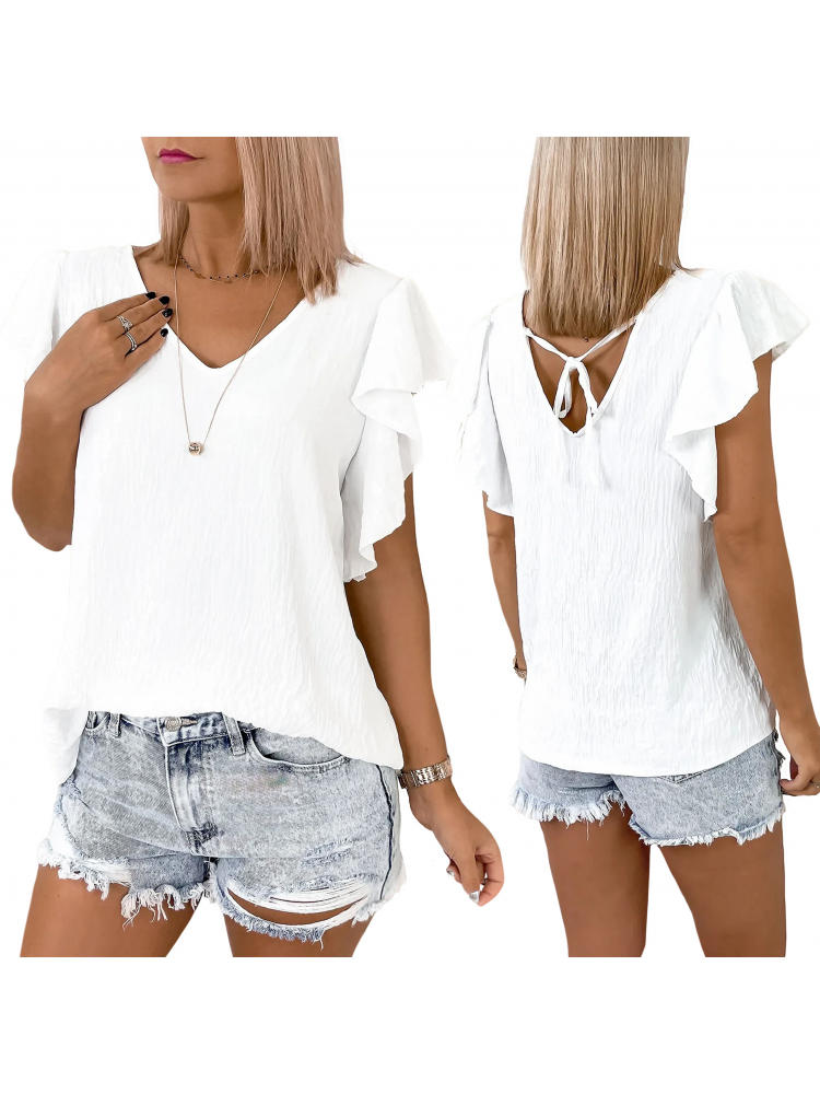 BLUSE KALIFORNIEN WEISS