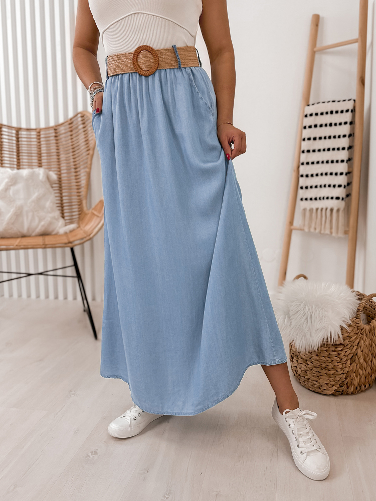 SKIRT VEJLA LIGHT BLUE