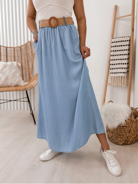JUPE VEJLA BLEU CLAIR
