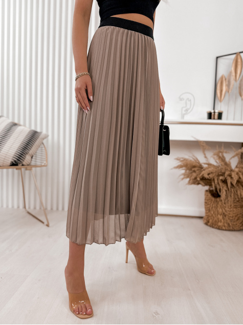 SKIRT FAIDO DARK BEIGE
