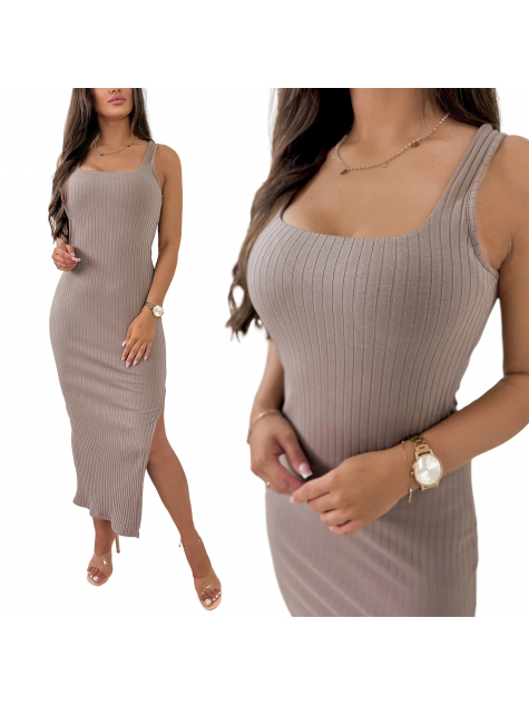 ROBE ZINDER BEIGE FONCÉ