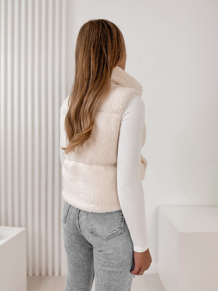 Gilet BOUCLE GEORGIE ÉCRU