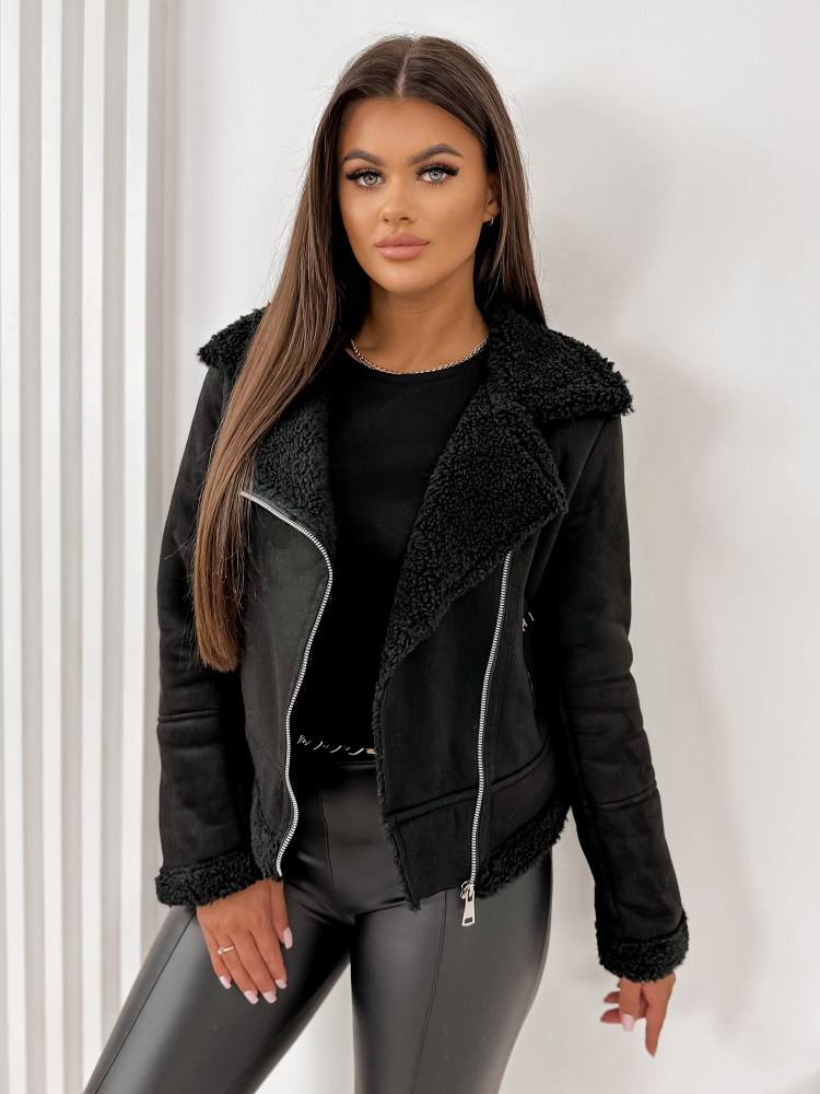 GEACA PIELE DE OAIE CROCKER NEAGRA