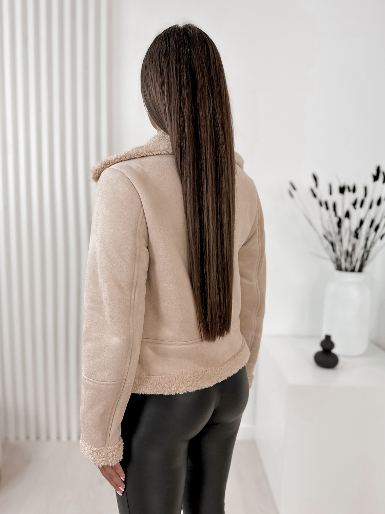 VESTE PEAU DE MOUTON CROCKER BEIGE