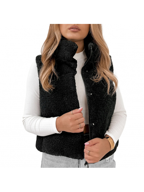 VEST BOUCLE GEORGIA BLACK
