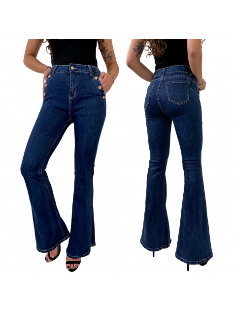 HOSE PALMAR DENIM BELL-BOTTOMS