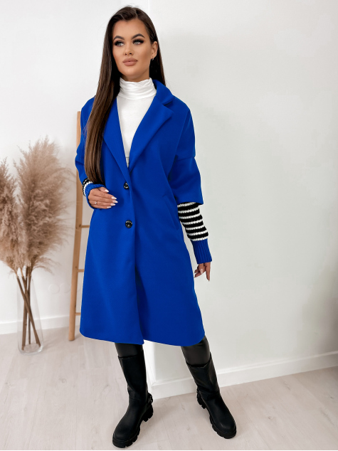 COAT TARRA CORNFLOWER BLUE