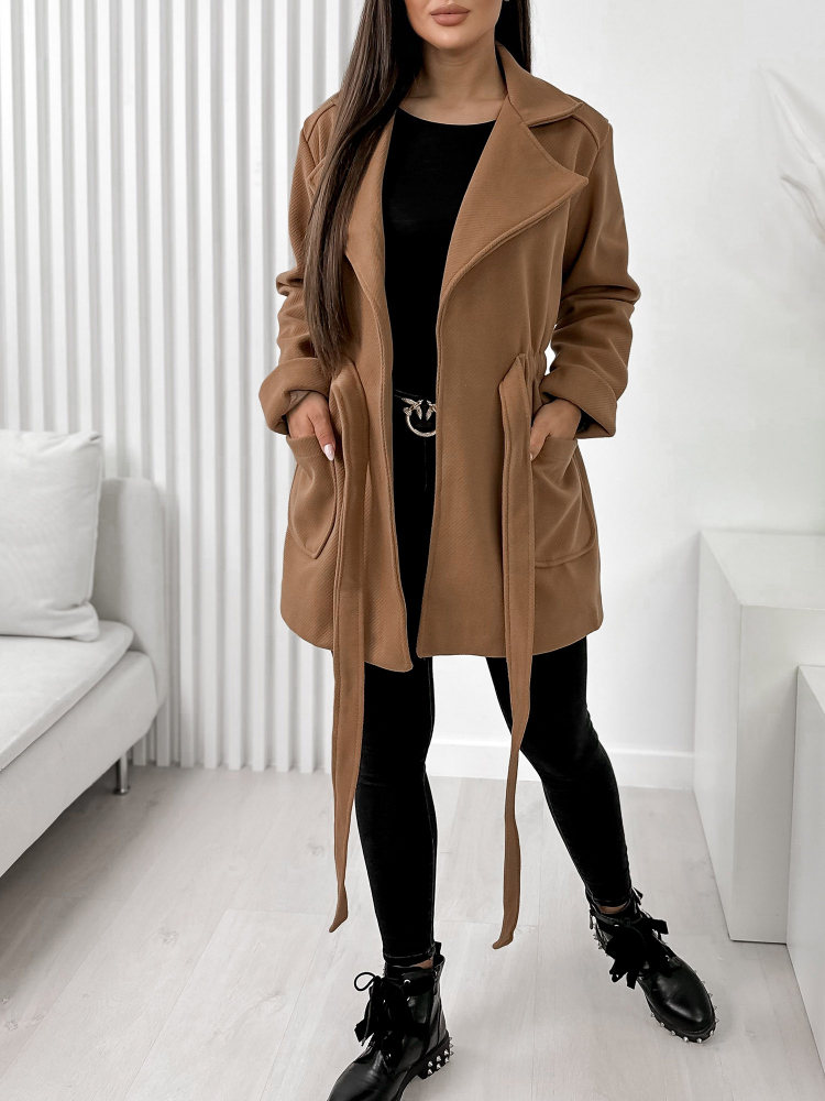 MANTEAU GLAME CARAMEL