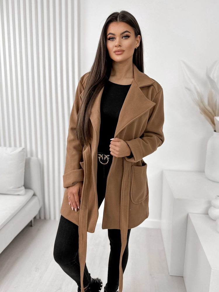MANTEAU GLAME CARAMEL