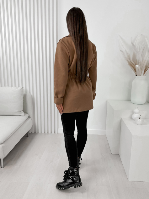 MANTEAU GLAME CARAMEL