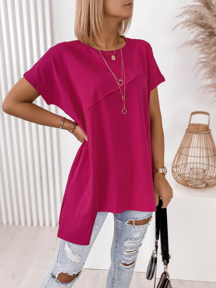 BLUSE OLTAVIA HIMBEERROTE