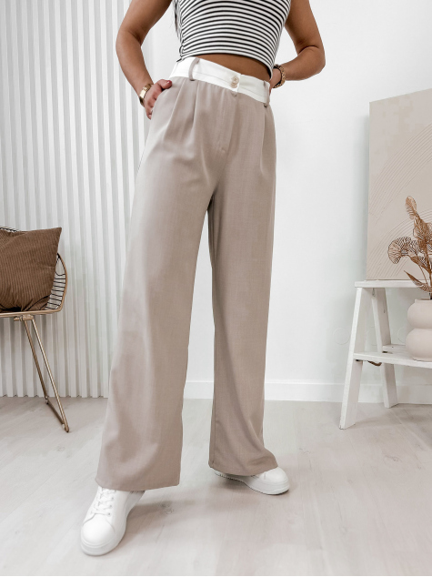 PANTALONI CRONE BEIGE