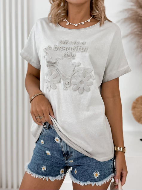 BLUSE LIFE GRAU